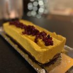 Vegan saffron cheesecake